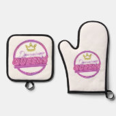 Oven Mitt and Pot Holders Ofenhandschuh & Topflappen-Set (Vorderseite)