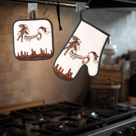 Oven Mitt and Pot Holders Set