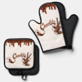 Oven Mitt and Pot Holders Set (Vorderseite/Rückseite)