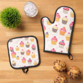 Oven Mitt & Pot Holder Set (Oben Unten)