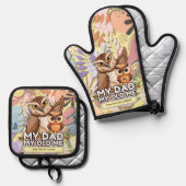 Oven Mitt & Pot Holder Set : Mein Vater Mein Altes (Vorderseite/Rückseite)