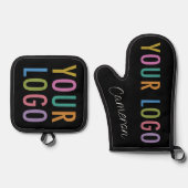 Oven Mitt Pot Holder Set mit benutzerdefiniertem P (Vorderseite)