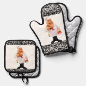 Oven Mitt & Pot Holders Koch Koch Küche Ofenhandschuh & Topflappen-Set (Vorderseite/Rückseite)