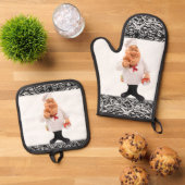 Oven Mitt & Pot Holders Koch Koch Küche Ofenhandschuh & Topflappen-Set (Oben Unten)