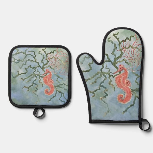 Oven Mitt & Pot Holding Set (Vorderseite)