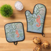 Oven Mitt & Pot Holding Set (Oben Unten)