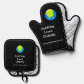 Oven Mitt & Pot Holding Set (Vorderseite/Rückseite)