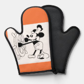 Oven Mitt Therme mit Dampfboot Willie Ofenhandschuh (Vorderseite/Rückseite)