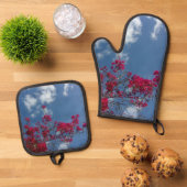 Oven Mitt und Pot Holder Ofenhandschuh & Topflappen-Set (Oben Unten)
