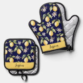 Oven Mitt und Pot Holder Ofenhandschuh & Topflappen-Set (Vorderseite/Rückseite)