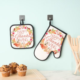 Oven Mitt und Pot Holder Ofenhandschuh & Topflappen-Set