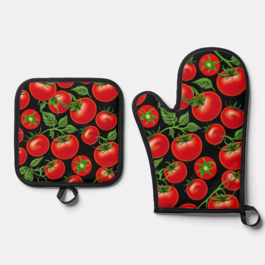 Oven Mitt und Pot Holder Ofenhandschuh & Topflappen-Set (Vorderseite)