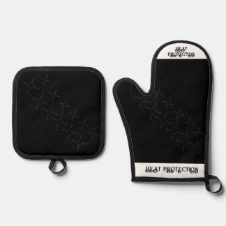 Oven Mitt und Pot Holder Ofenhandschuh & Topflappen-Set