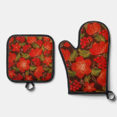 Oven Mitt und Pot Holder Ofenhandschuh & Topflappen-Set (Vorderseite)