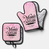 Oven Mitt und Pot Holder Ofenhandschuh & Topflappen-Set (Vorderseite/Rückseite)