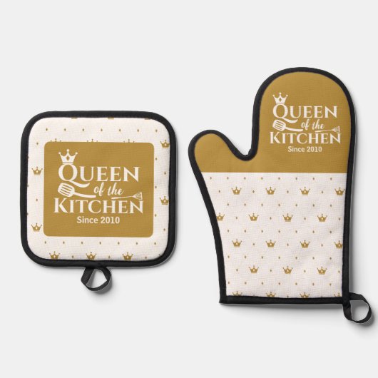 Oven Mitt und Pot Holder Ofenhandschuh & Topflappen-Set (Vorderseite)