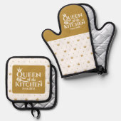 Oven Mitt und Pot Holder Ofenhandschuh & Topflappen-Set (Vorderseite/Rückseite)