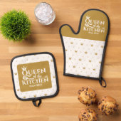 Oven Mitt und Pot Holder Ofenhandschuh & Topflappen-Set (Oben Unten)