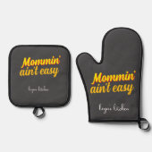 Oven Mitt und Pot Holder Ofenhandschuh & Topflappen-Set (Vorderseite)