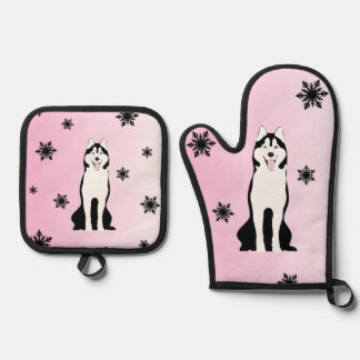 Oven Mitt und Pot Holder Ofenhandschuh & Topflappen-Set