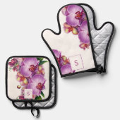 Oven Mitt und Pot Holder Ofenhandschuh & Topflappen-Set (Vorderseite/Rückseite)