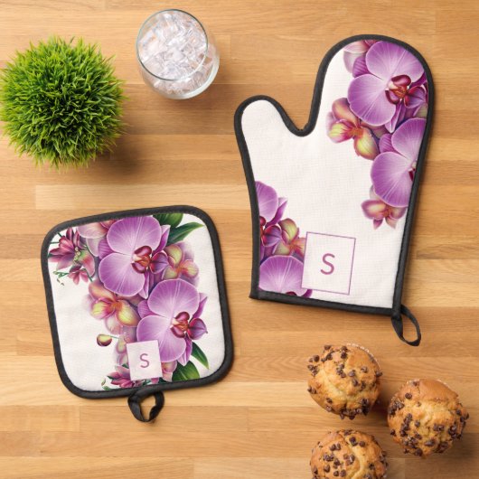 Oven Mitt und Pot Holder Ofenhandschuh & Topflappen-Set (Oben Unten)