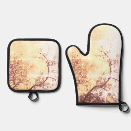 Oven Mitt und Pot Holder Ofenhandschuh & Topflappen-Set