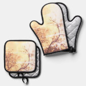 Oven Mitt und Pot Holder Ofenhandschuh & Topflappen-Set (Vorderseite/Rückseite)