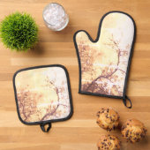 Oven Mitt und Pot Holder Ofenhandschuh & Topflappen-Set (Oben Unten)
