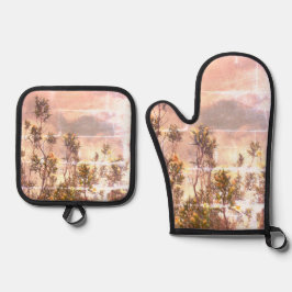 Oven Mitt und Pot Holder Ofenhandschuh & Topflappen-Set