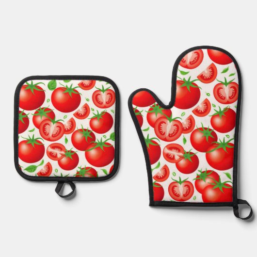 Oven Mitt und Pot Holder Ofenhandschuh & Topflappen-Set (Vorderseite)