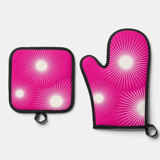 Oven Mitt und Pot Holder Ofenhandschuh & Topflappen-Set (Vorderseite)