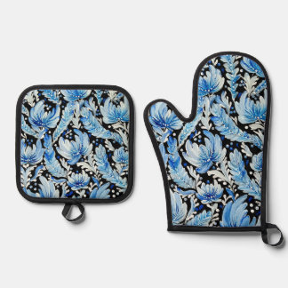 Oven Mitt und Pot Holder Ofenhandschuh & Topflappen-Set
