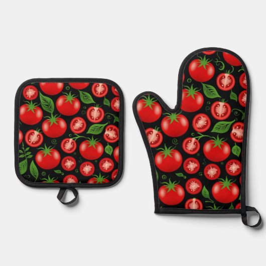 Oven Mitt und Pot Holder Ofenhandschuh & Topflappen-Set (Vorderseite)