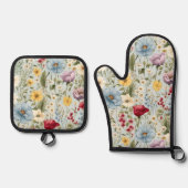 Oven Mitt und Pot Holder Ofenhandschuh & Topflappen-Set (Vorderseite)
