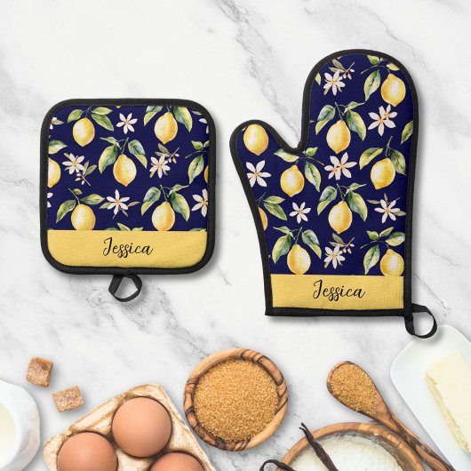 Oven Mitt und Pot Holder Ofenhandschuh & Topflappen-Set