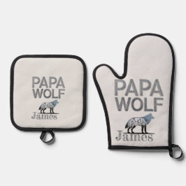 Oven Mitt und Pot Holder Ofenhandschuh & Topflappen-Set