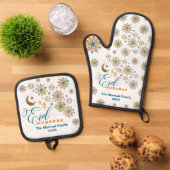 Oven Mitt und Pot Holder Ofenhandschuh & Topflappen-Set (Oben Unten)