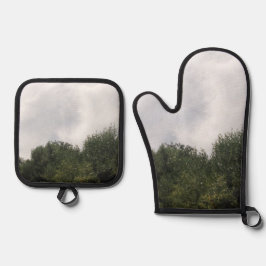 Oven Mitt und Pot Holder Ofenhandschuh & Topflappen-Set