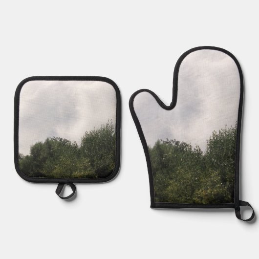 Oven Mitt und Pot Holder Ofenhandschuh & Topflappen-Set (Vorderseite)