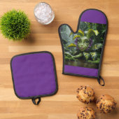 Oven Mitt und Pot Holder Ofenhandschuh & Topflappen-Set (Oben Unten)