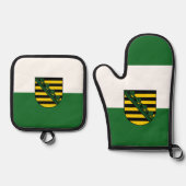 Oven Mitt und Pot Holder Ofenhandschuh & Topflappen-Set (Vorderseite)