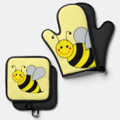 Oven Mitt und Pot Holder Ofenhandschuh & Topflappen-Set (Vorderseite/Rückseite)