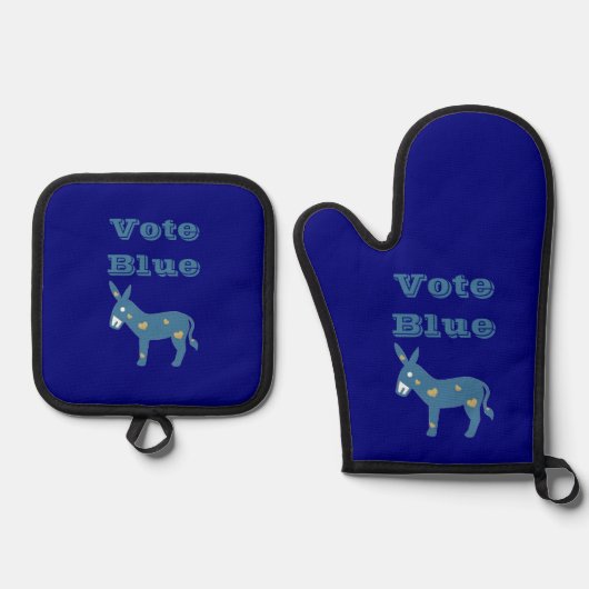 Oven Mitt und Pot Holder Ofenhandschuh & Topflappen-Set (Vorderseite)