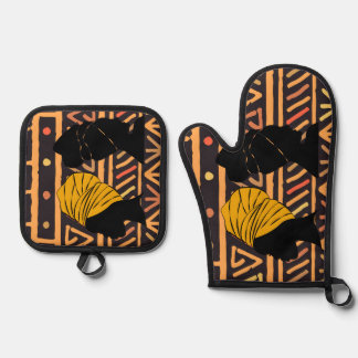 Oven Mitt und Pot Holder Ofenhandschuh & Topflappen-Set