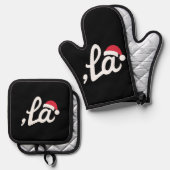 Oven Mitt und Pot Holder Ofenhandschuh & Topflappen-Set (Vorderseite/Rückseite)