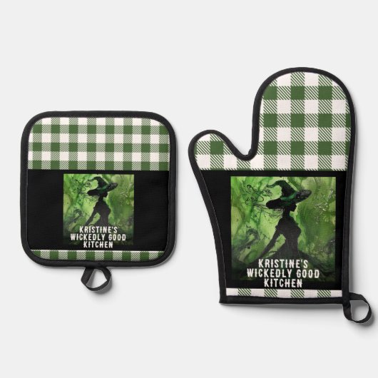 Oven Mitt und Pot Holder Ofenhandschuh & Topflappen-Set (Vorderseite)