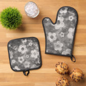 Oven Mitt und Pot Holder Ofenhandschuh & Topflappen-Set (Oben Unten)