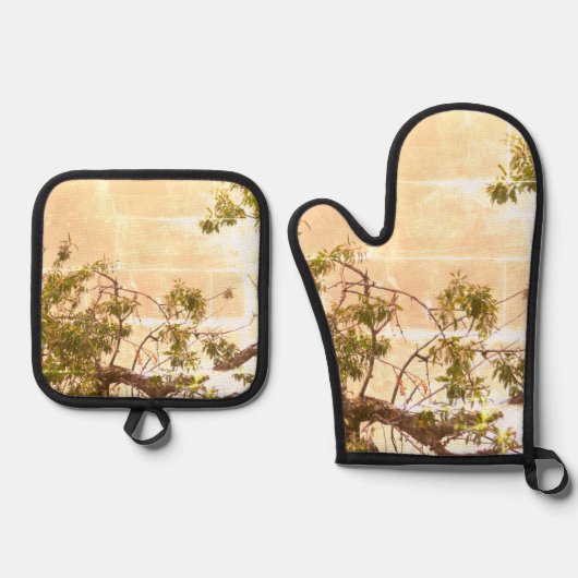 Oven Mitt und Pot Holder Ofenhandschuh & Topflappen-Set (Vorderseite)