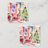 Oven Mitt und Pot Holder Quadratische Visitenkarte (Vorne/Hinten)